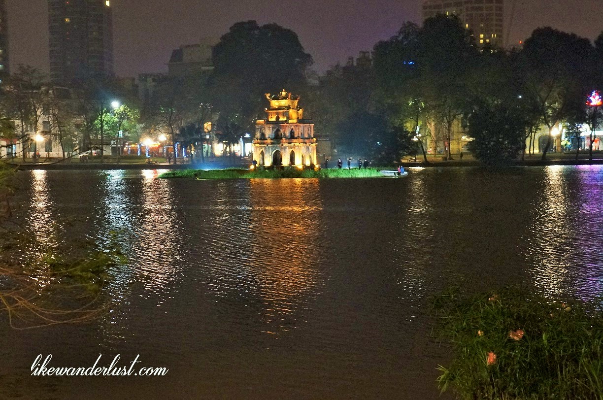 Lago central em Hanoi